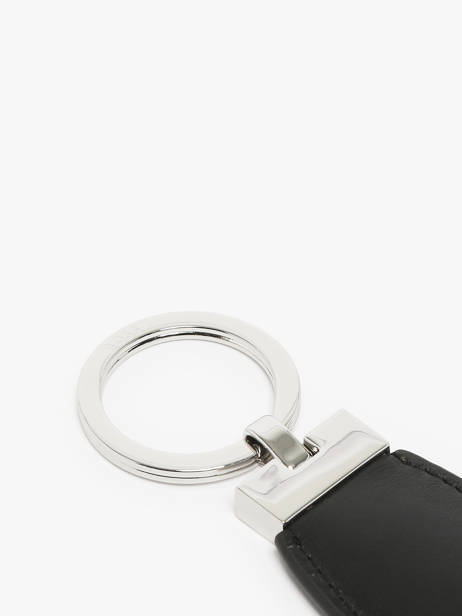 Keychain Leather Hugo boss Black smooth HAK519B other view 1