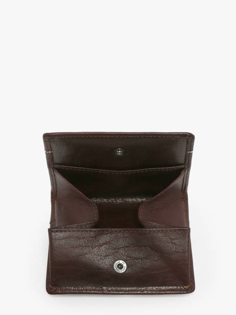 Coin Purse With Card Holder Leather Maverick Brown rough gear MAVRG058 other view 1