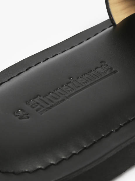 Slippers Emia In Leather Les tropeziennes Black men EMIA other view 2