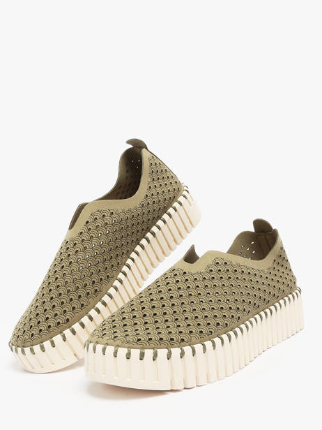 Moccasins Ilse jacobsen Green women TULI3373 other view 2