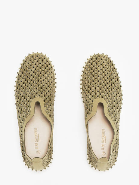 Moccasins Ilse jacobsen Green women TULI3373 other view 4