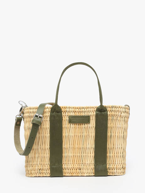 Sac à Main Estival Paille Le voyage en panier Vert estival PM779