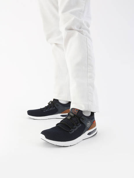 Sneakers Numbis In Leather Bugatti Blue men 34265860 other view 1