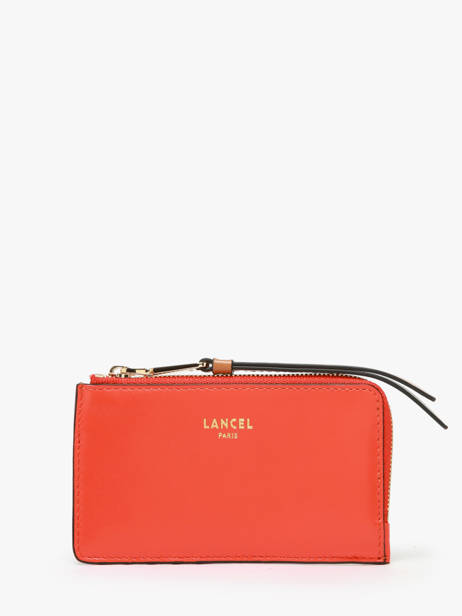 Leather Origami Card Holder Lancel Orange origami A13422