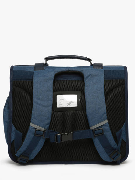 Satchel 3 Compartments Cameleon Blue vintage color VIC-CA41 other view 4