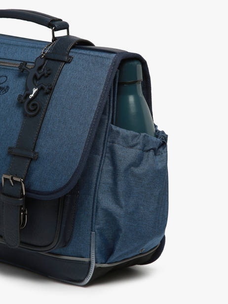 Satchel 3 Compartments Cameleon Blue vintage color VIC-CA41 other view 5