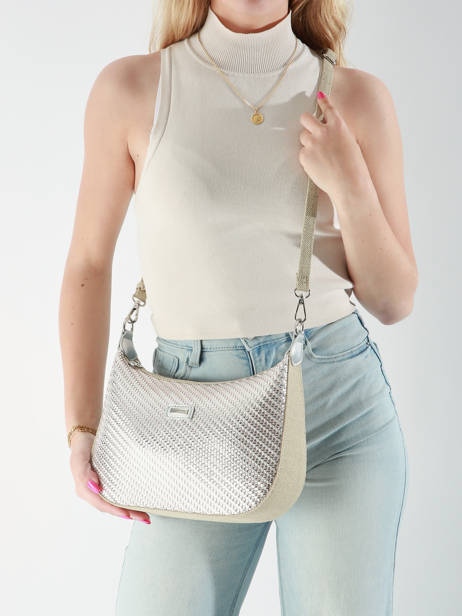 Shoulder Bag Moana Les tropeziennes Silver moana TZ02 other view 1
