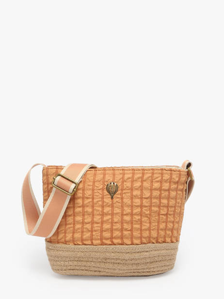 Sac Bandoulière Gaufrette Polyester Le voyage en panier Orange gaufrette PM881