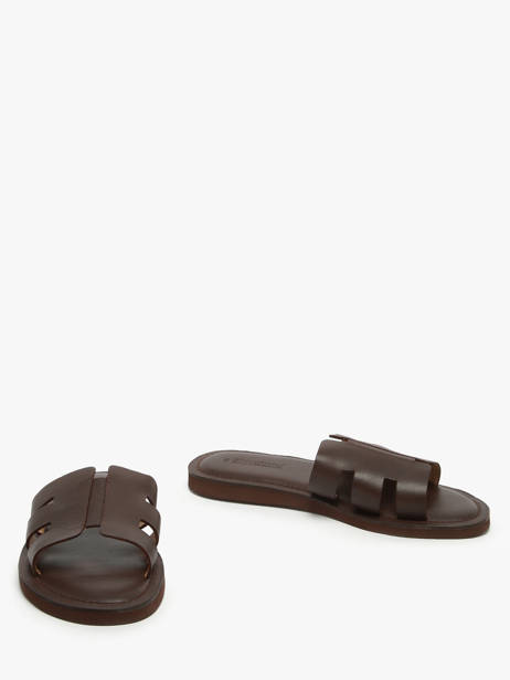 Slippers Emia In Leather Les tropeziennes Brown men EMIA other view 2
