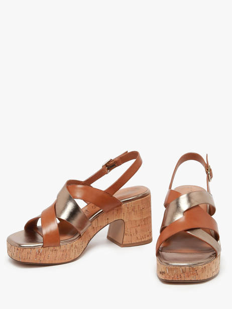 Heeled Sandals In Leather Tamaris Brown women 44 other view 2