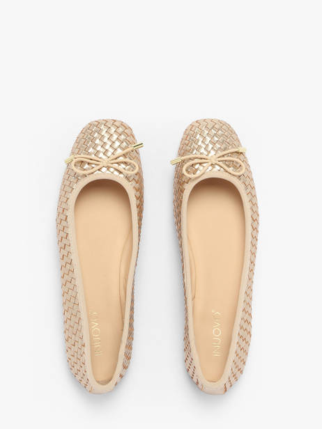 Ballerinas In Leather Inuovo Gold women A92002 other view 4