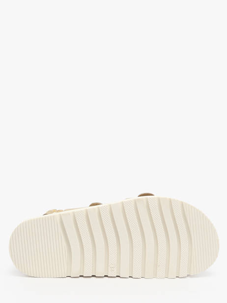 Sandals In Leather Inuovo Beige women D53026 other view 4