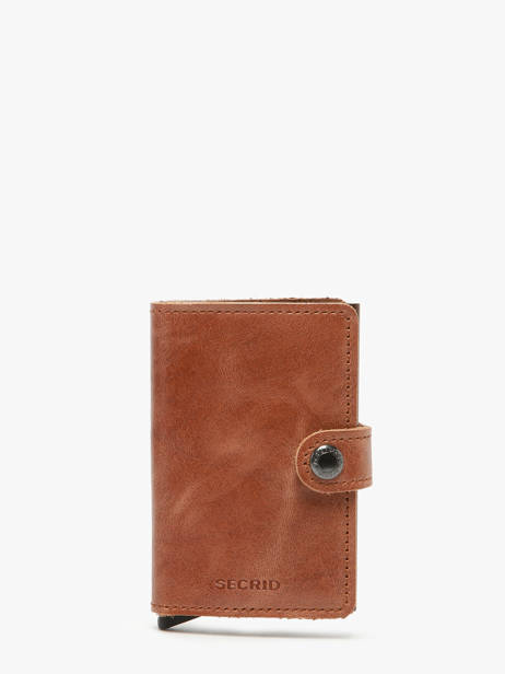 Vintage Leather Card Holder Secrid Brown vintage MV