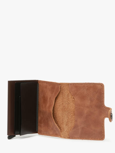 Vintage Leather Card Holder Secrid Brown vintage MV other view 2