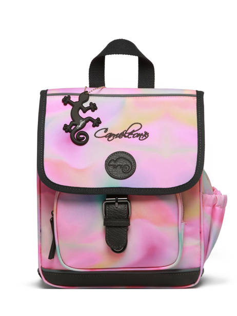 1 Compartment Backpack Cameleon Pink vintage fantasy SD30 other view 7