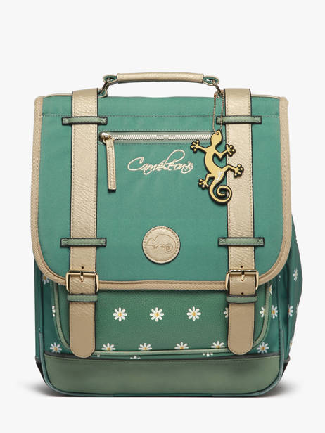 2-compartment Vintage Fantasy Backpack Cameleon Green vintage fantasy SD39