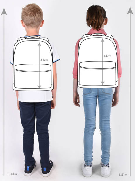 2-compartment Backpack Cameleon Pink vintage fantasy SO40 other view 1