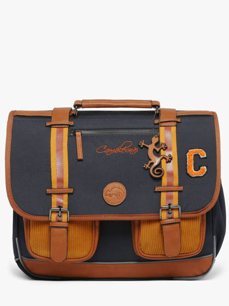 Cartable Enfant 3 Compartiments Cameleon Bleu vintage urban CA41