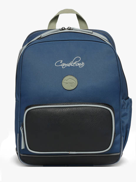 2-compartment Backpack Cameleon Blue vintage urban SO40