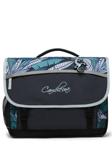 Satchel For Kids 3 Compartments Cameleon Blue actual CA41 other view 6