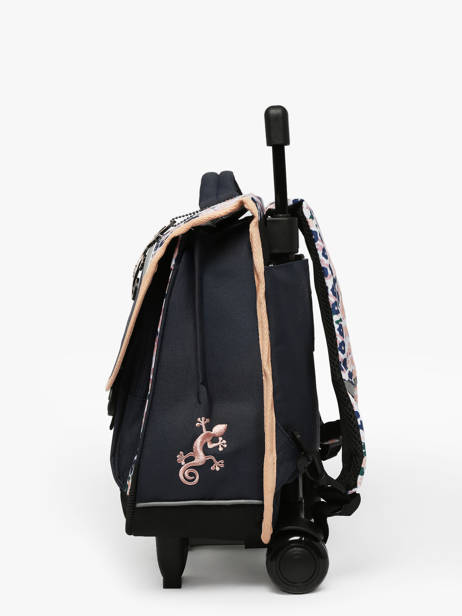 Wheeled Schoolbag For Kids 2 Compartments Cameleon Blue actual CR38 other view 2