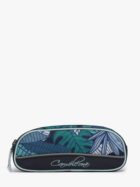 Pencil Case For Kids 2 Compartments Cameleon Blue actual TROU