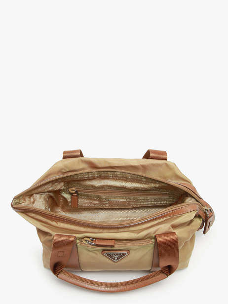 Preloved Prada Tessuto Satchel Leather And Nylon Prada Beige second life 1210372 other view 5