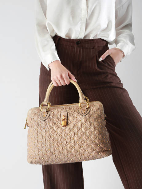 Preloved Leather Padlock Satchel Marc jacobs Beige second life 1253314 other view 1