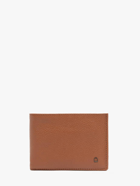 Leather Wallet Madras Etrier Brown madras EMAD438