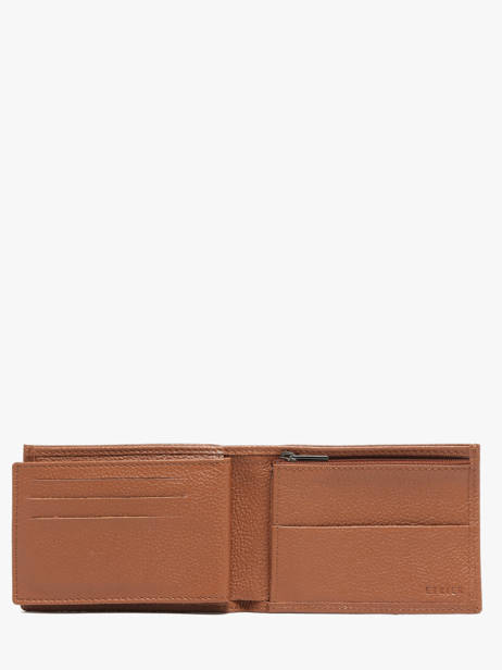 Leather Wallet Madras Etrier Brown madras EMAD438 other view 2