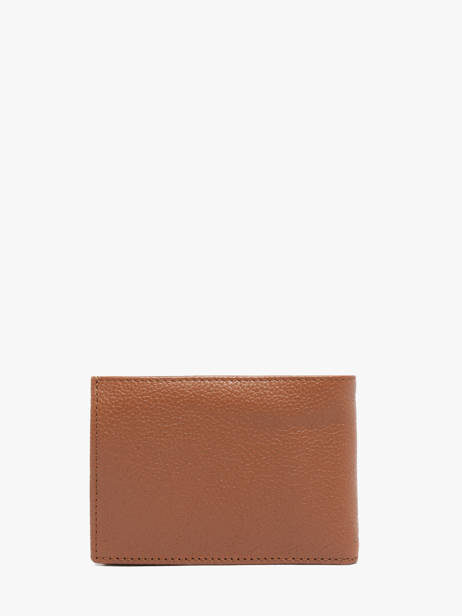 Leather Wallet Madras Etrier Brown madras EMAD438 other view 3