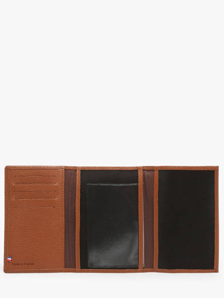 Leather Madras Card Holder Etrier Brown madras EMAD024 other view 2
