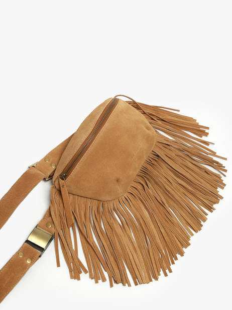 Leather Folk Belt Bag Paul marius Brown folk BANASFOL other view 2