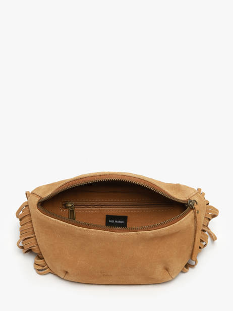 Leather Folk Belt Bag Paul marius Brown folk BANASFOL other view 3