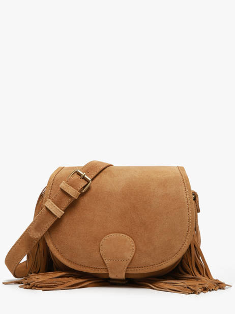 Leather Le Bohémien Folk Crossbody Bag Paul marius Brown folk BOHEMFOL