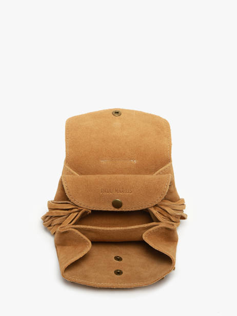 Medium Leather Le Gustave Folk Coin Purse Paul marius Brown folk GUSTMFOL other view 1