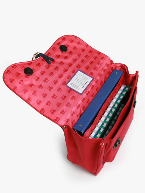 2-compartment Satchel Jeune premier Red daydream girls G other view 3