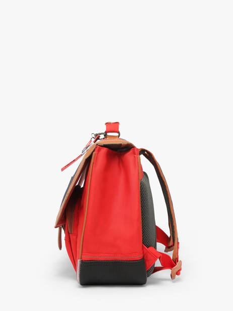 1 Compartment Satchel Tann's Red les fantaisies g 35124 other view 2