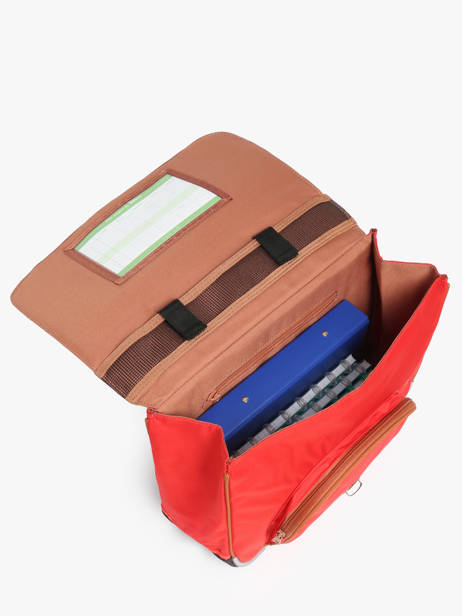 1 Compartment Satchel Tann's Red les fantaisies g 35124 other view 3
