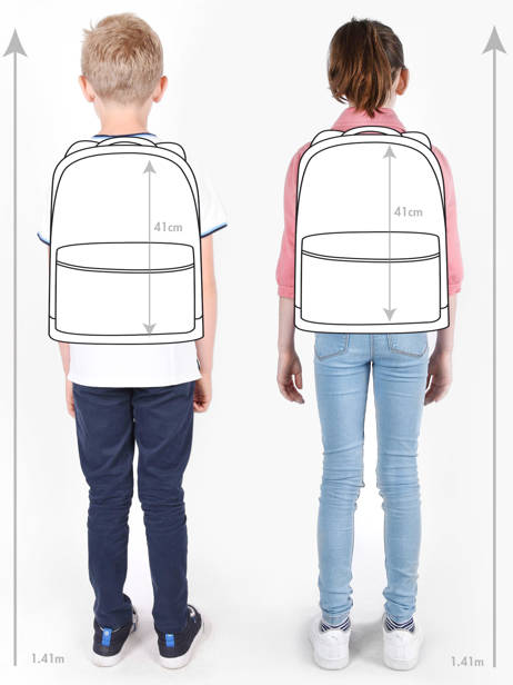 2-compartment Backpack Tann's Red les fantaisies g 63124 other view 1