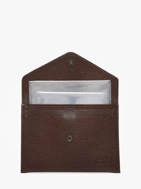 Leather Document Holder Madras Etrier Brown madras EMAD054 other view 1