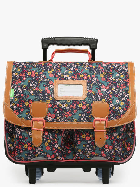 2-compartment Wheeled Satchel Tann's Multicolor les fantaisies f 43324
