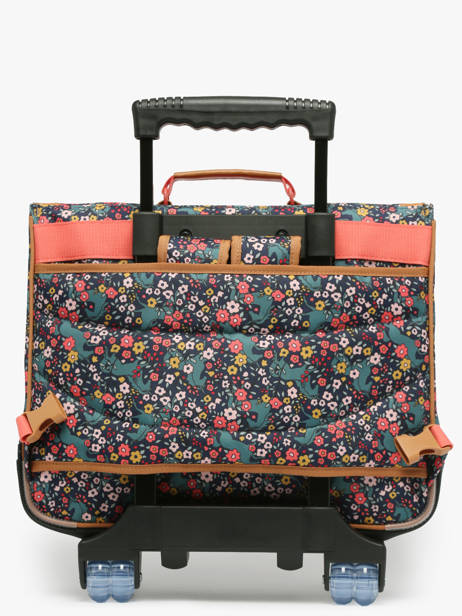 2-compartment Wheeled Satchel Tann's Multicolor les fantaisies f 43324 other view 5