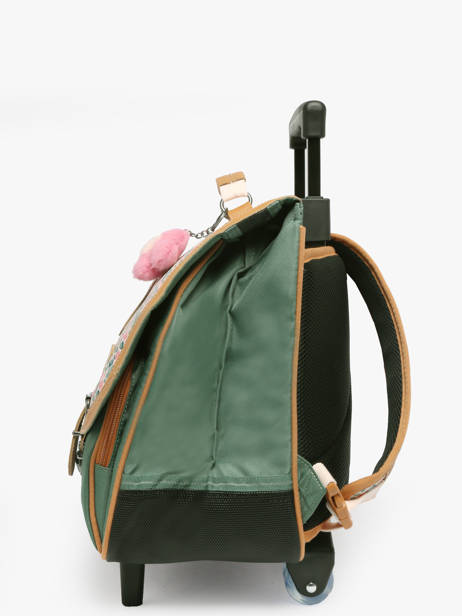 2-compartment Wheeled Satchel Tann's Multicolor les fantaisies f 43267 other view 2