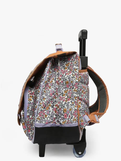 2-compartment Wheeled Satchel Tann's Multicolor les fantaisies f 43263 other view 2