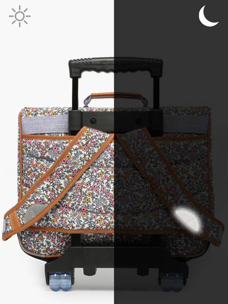 2-compartment Wheeled Satchel Tann's Multicolor les fantaisies f 43263 other view 6