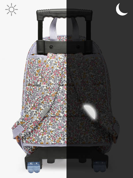 2-compartment Wheeled Schoolbag Tann's Multicolor les fantaisies f 73263 other view 6