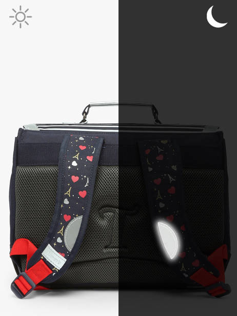 2-compartment Satchel Tann's Blue les fantaisies f 38321 other view 5