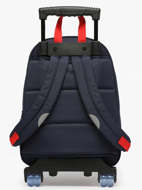 2-compartment Wheeled Schoolbag Tann's Blue les fantaisies f 73321 other view 4