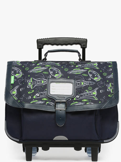 2-compartment Wheeled Satchel Tann's Blue les fantaisies g 42142